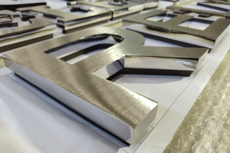 金屬平面字有哪些制作工藝流程？