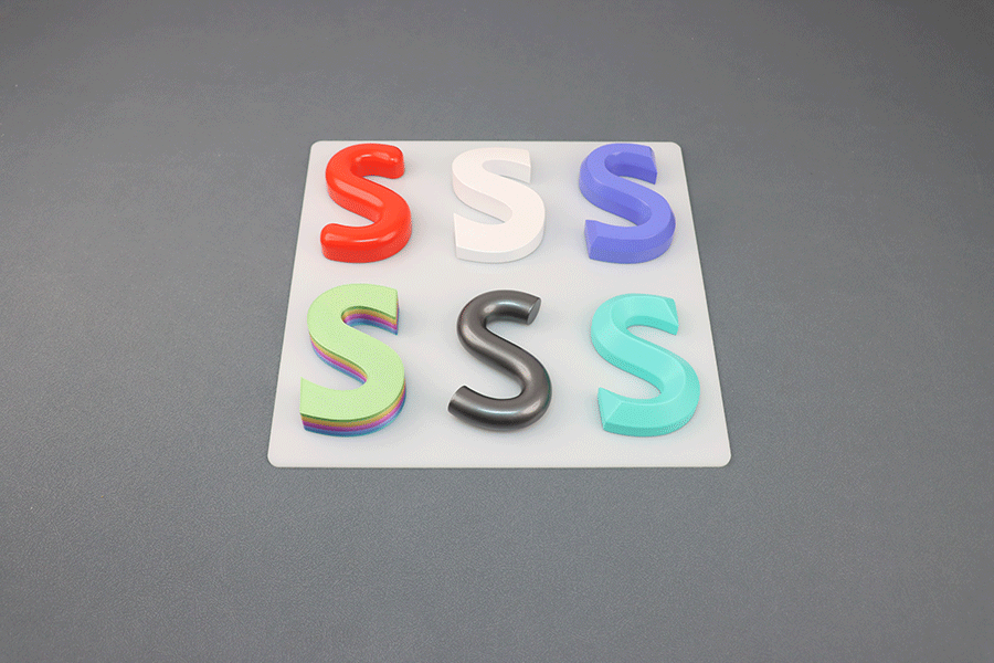 3D打印不發(fā)光字標識制作有什么特征？