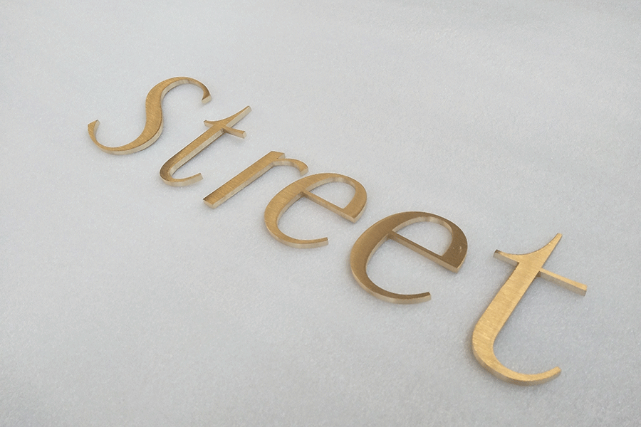 金屬實心字標識標牌制作有什么特色？